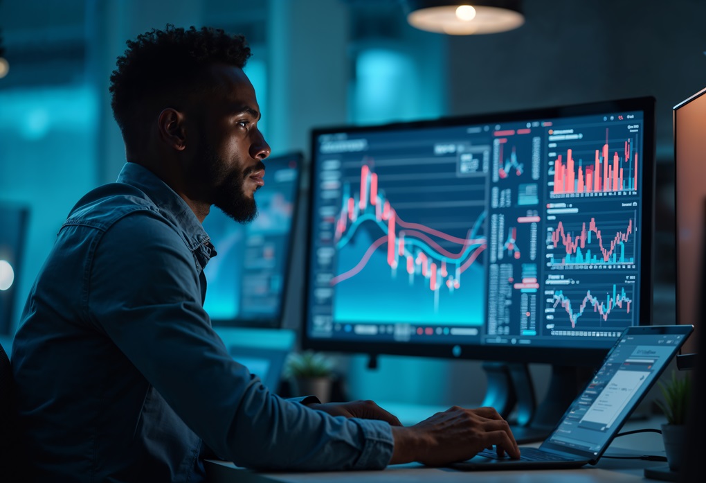 Crypto Trading Illustration